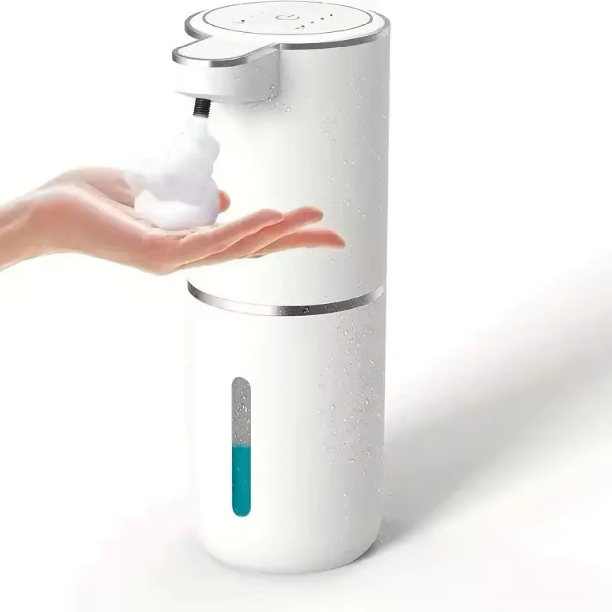 Automatic Soap Dispenser with 4 Dosing Levels, USB Rechargeable